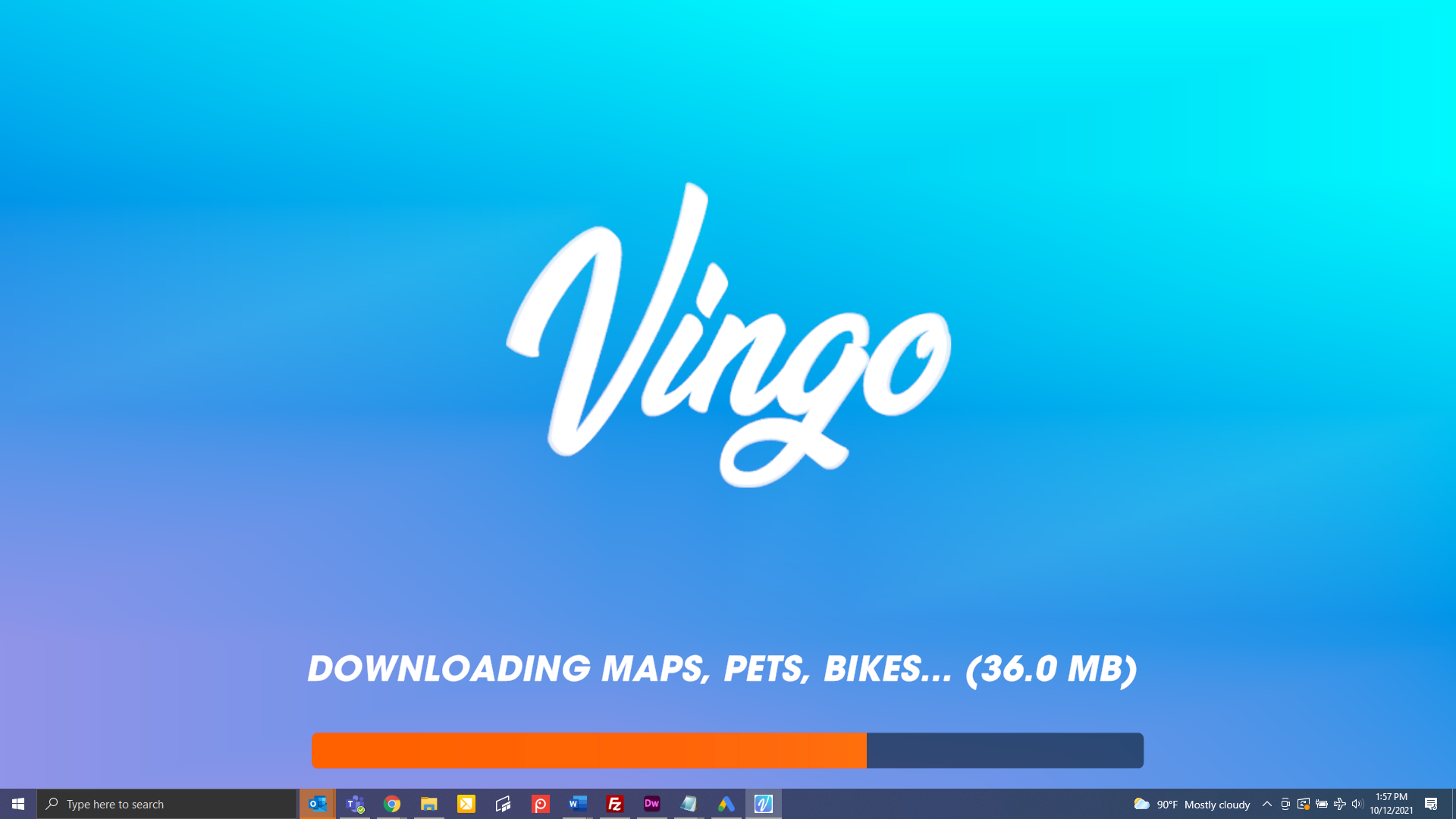 screenshot of loading screen